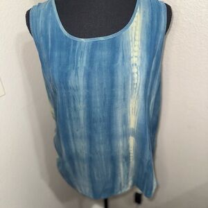 Fifty Street Blue‎ Tie-Dye Women's Tank Top- Size Large
